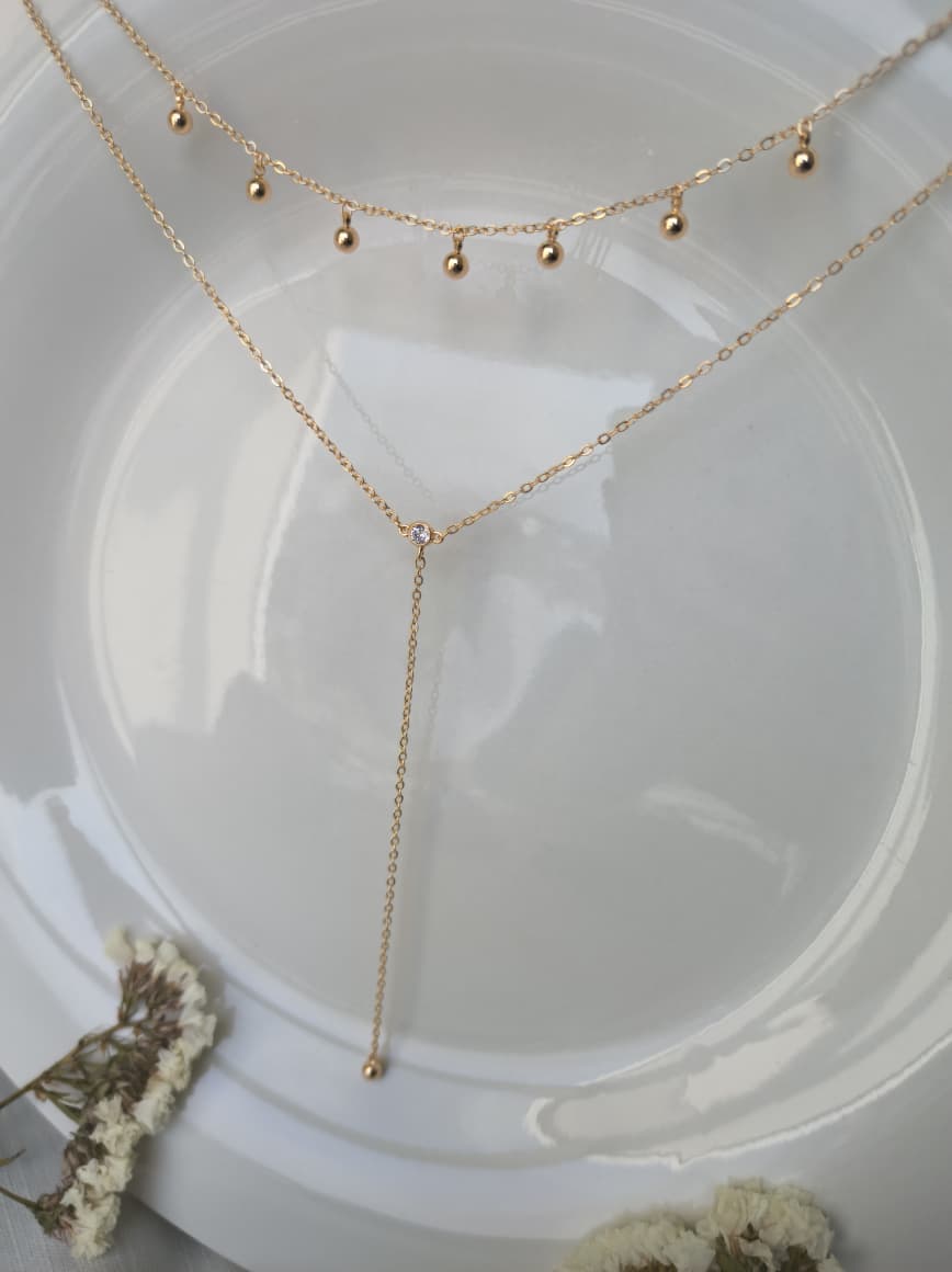 Collar Brillante caída