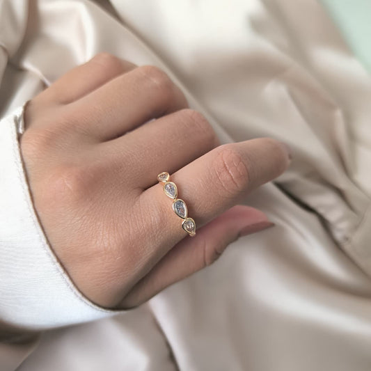 Anillo Gotas de Cristal