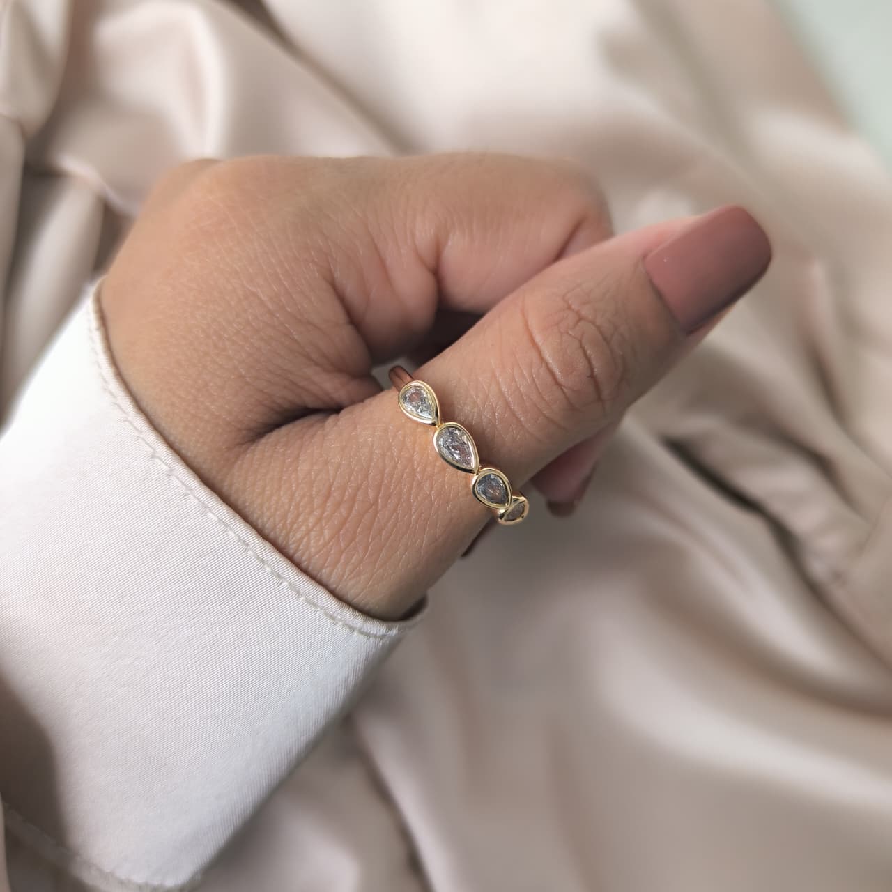 Anillo Gotas de Cristal