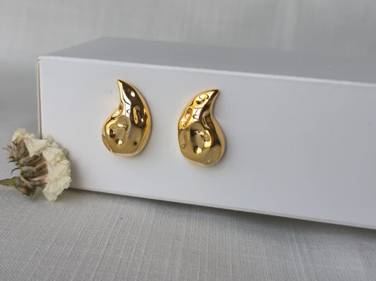 Aretes Gota dorada