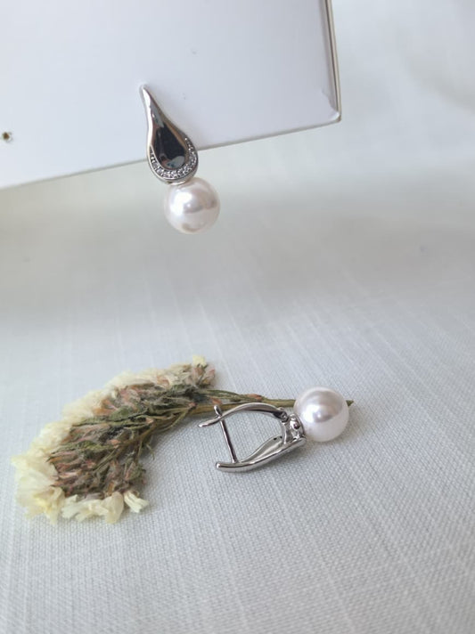 Arete Lágrima de Perla