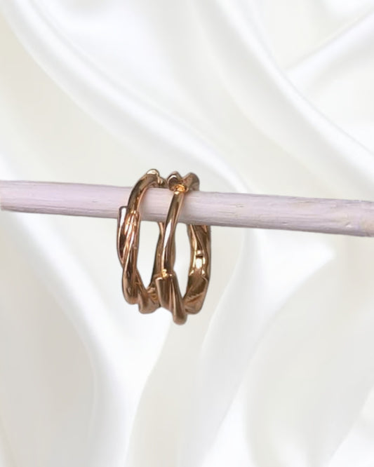 Argolla Espiral dorada