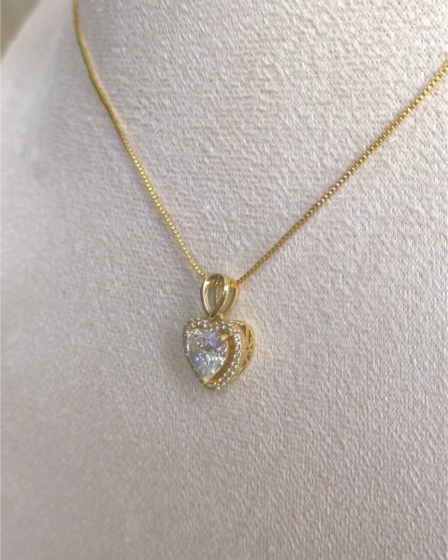 Collar Corazón de Cristal