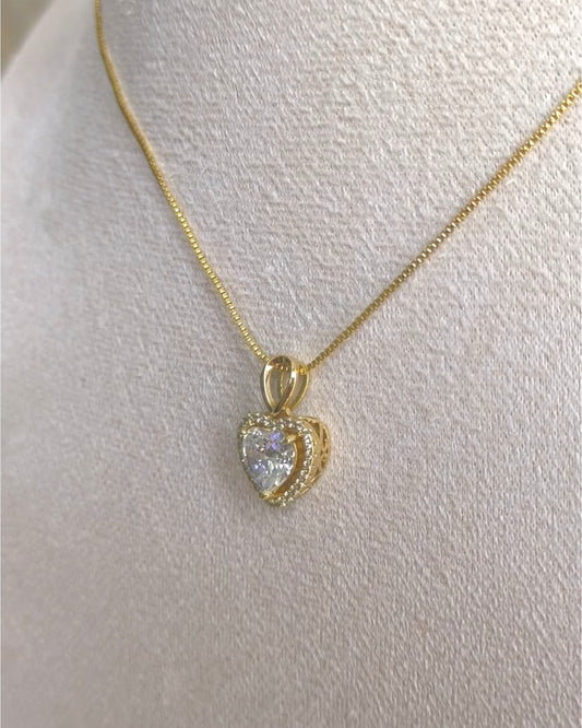 Collar Corazón de Cristal