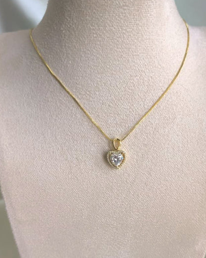 Collar Corazón de Cristal