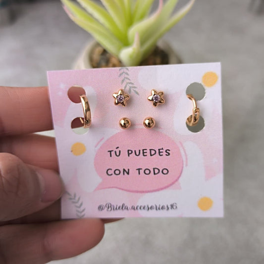 Set Brillitos de oro