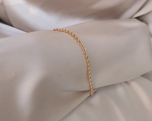 Pulsera Trenzada Dorada