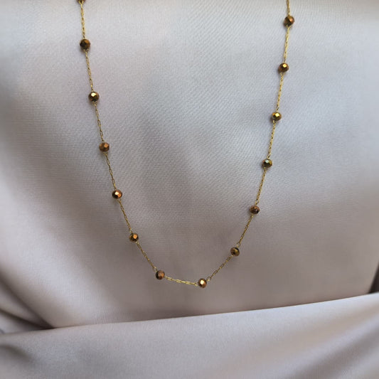 Collar Café Dorado