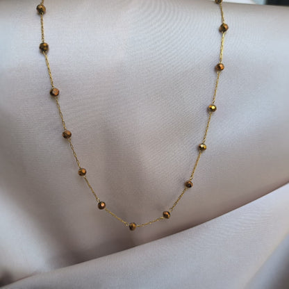 Collar Café Dorado