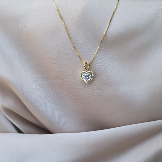 Collar Corazón de Cristal