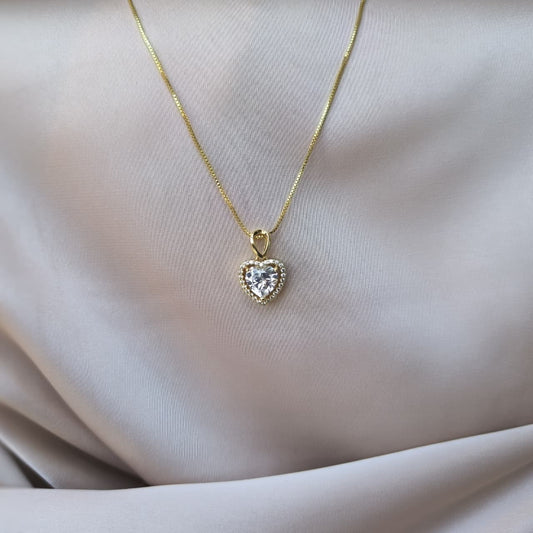 Collar Corazón de Cristal