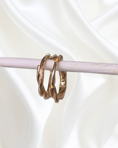 Argolla Espiral dorada